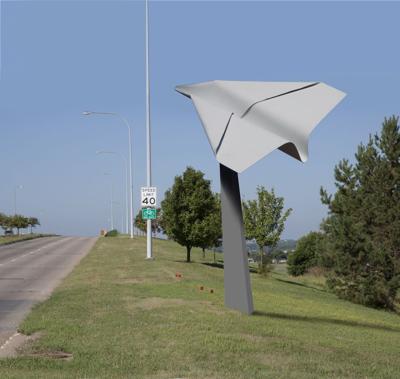 Metal Paper Airplane