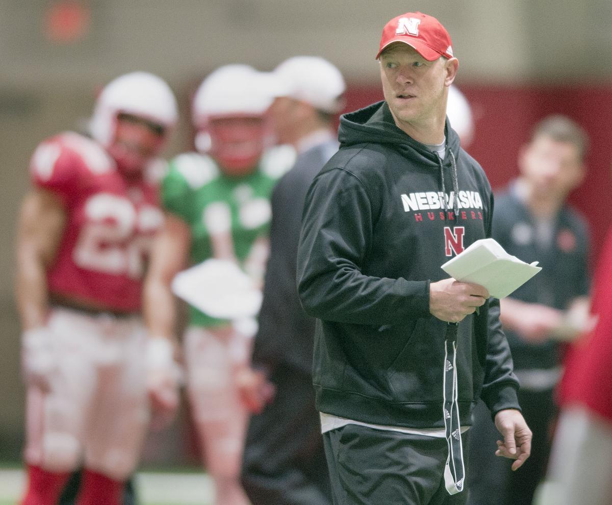Nebraska football practice, 4/3