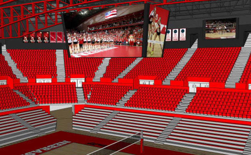 Devaney Center Volleyball Seating Chart