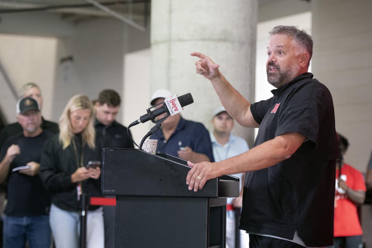 Matt Rhule gives passionate speech during Nebraska practice