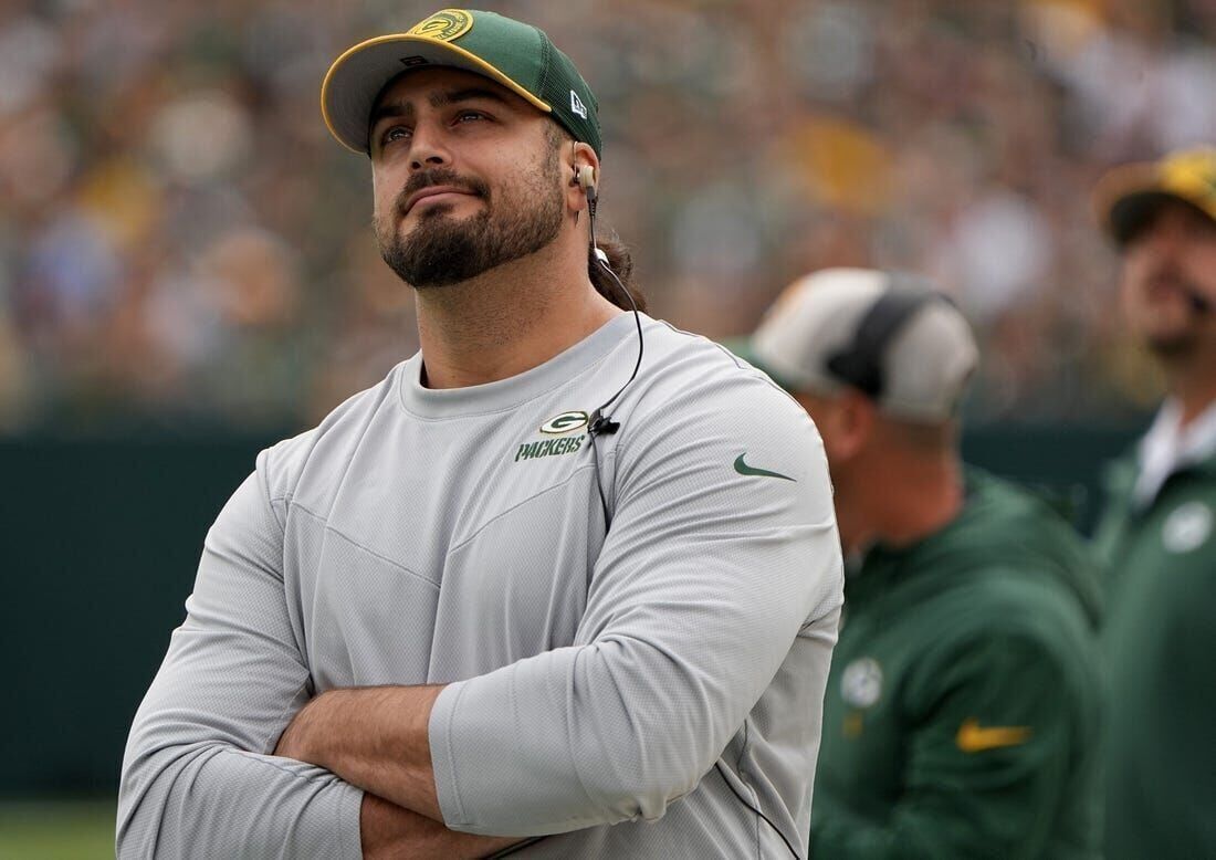 David Bakhtiari Green Bay Wave WHT