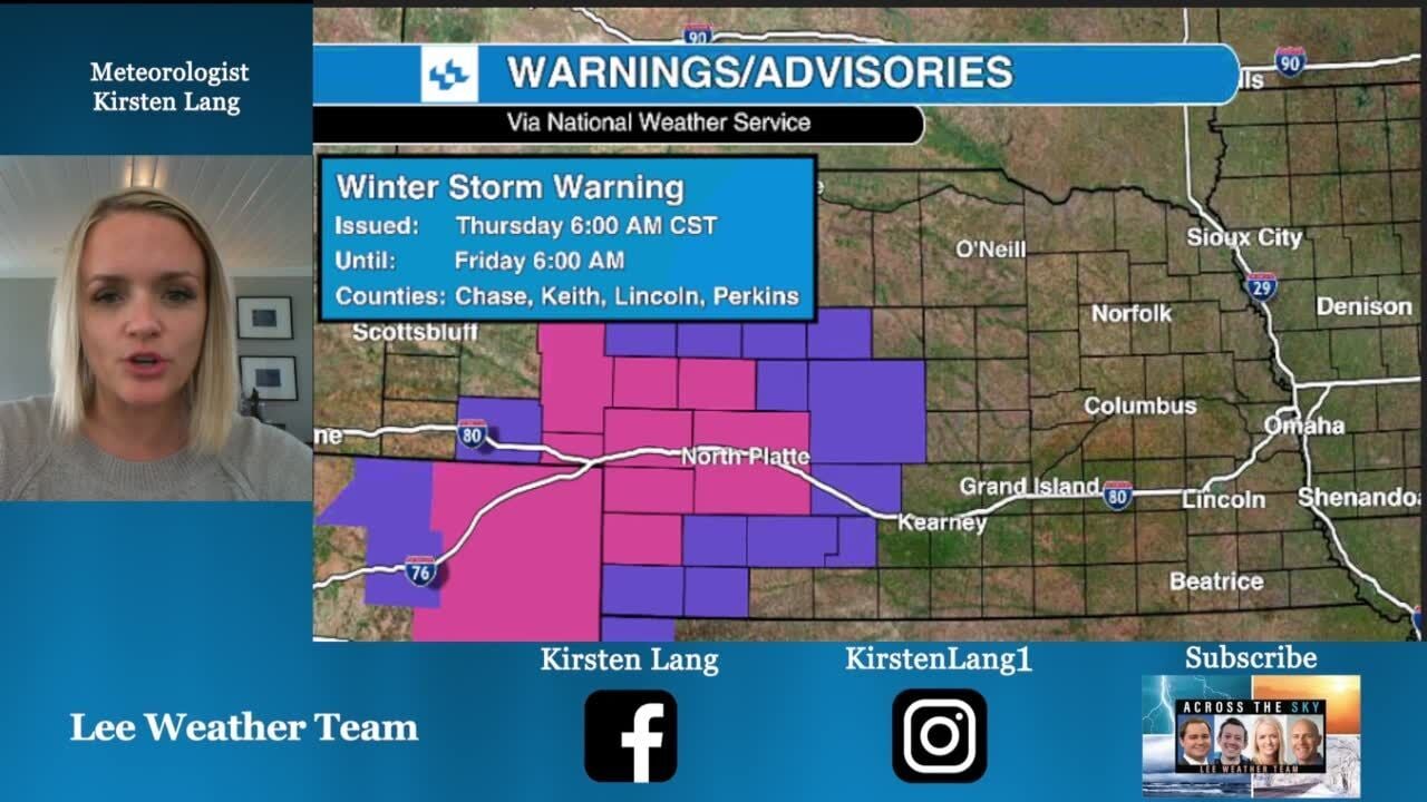 Snow storm impacts Nebraska Meteorologist Kirsten Lang has the forecast