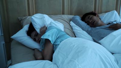 Couple in bed