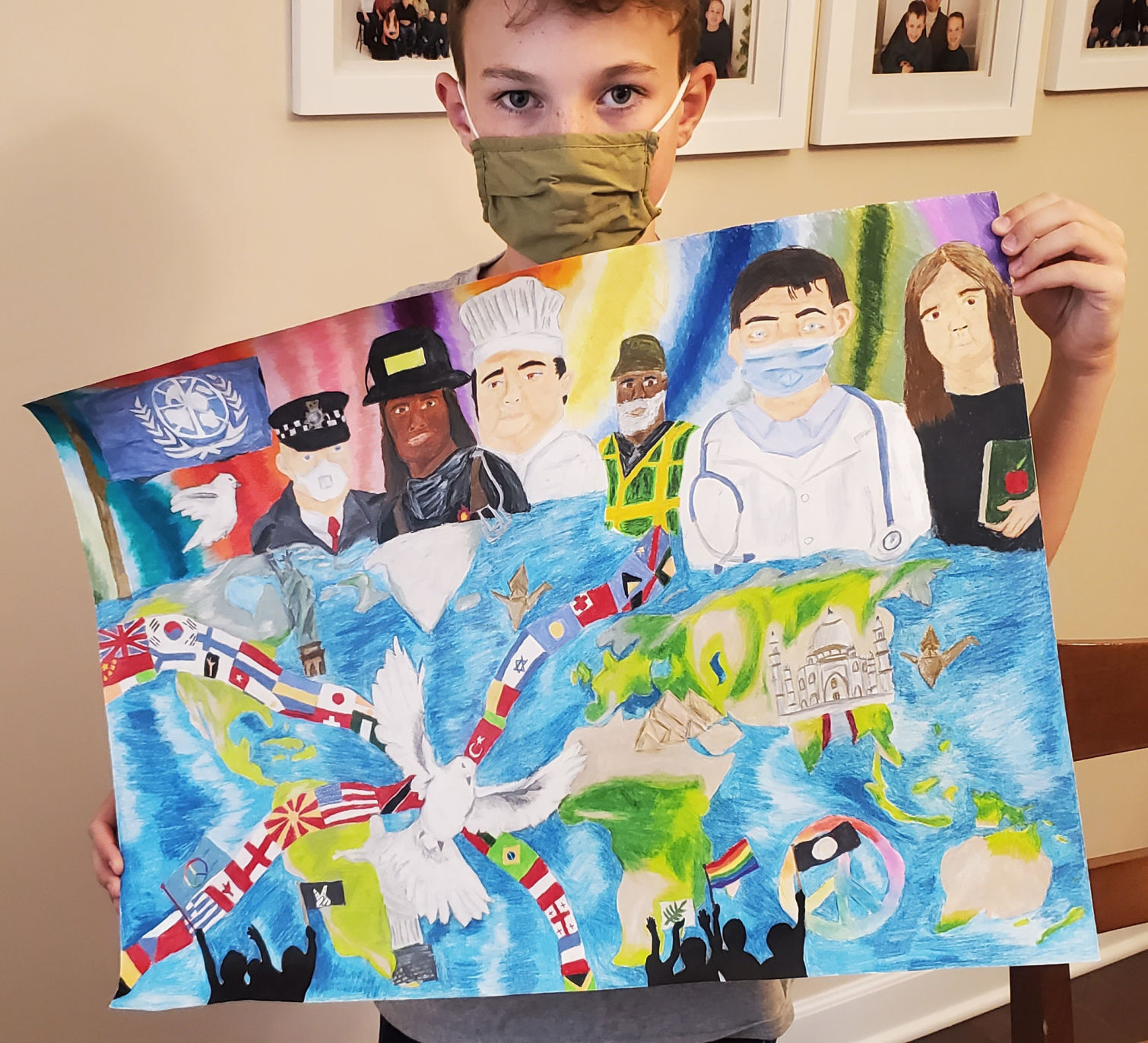 CJH student wins regional Peace Poster Contest, up for state level - Goshen  Central School District