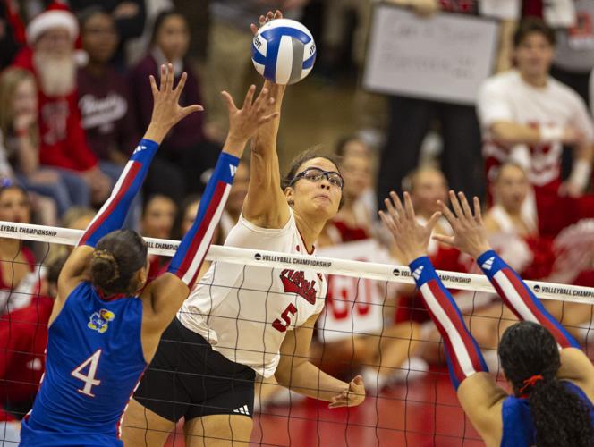 Kansas vs Nebraska NCAA Regional Semifinal Women's Volleyball