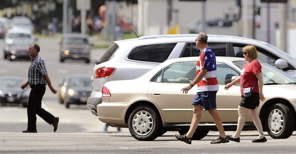 Crossing the street