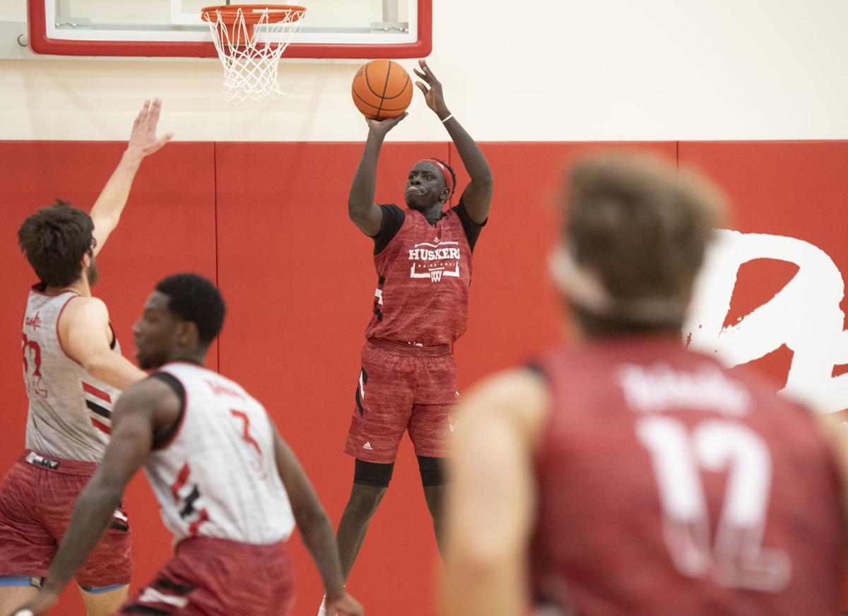 NU men's basketball practice, 10.5
