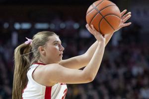 Nebraska women's basketball's Logan Nissley could have played college volleyball, too