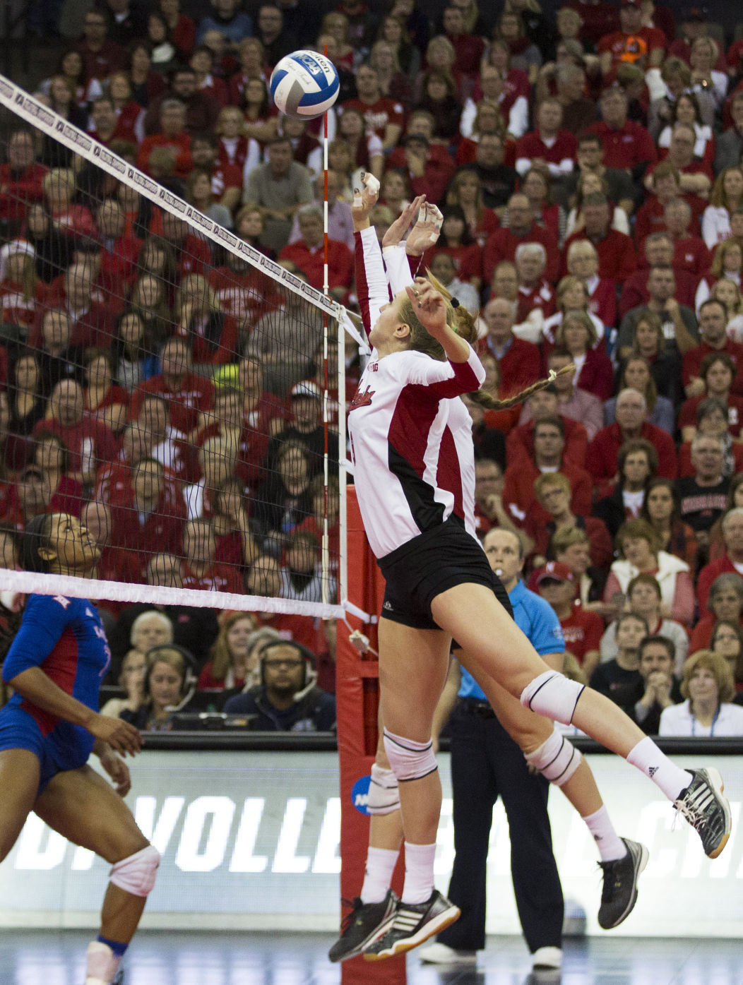 Photos: Nebraska defeats Kansas in the Final Four | Volleyball ...