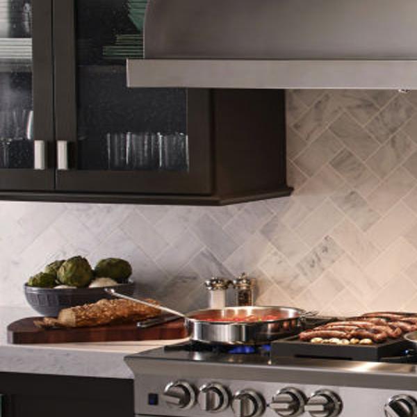 A Purple Stove Cook Up Some Color For A Kitchen That Pops Home