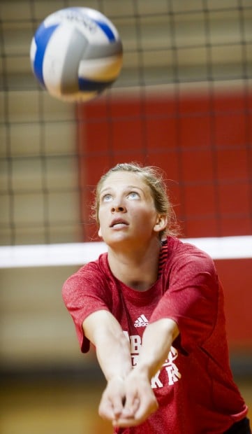 NU volleyball practice, 8.10.13 (copy)