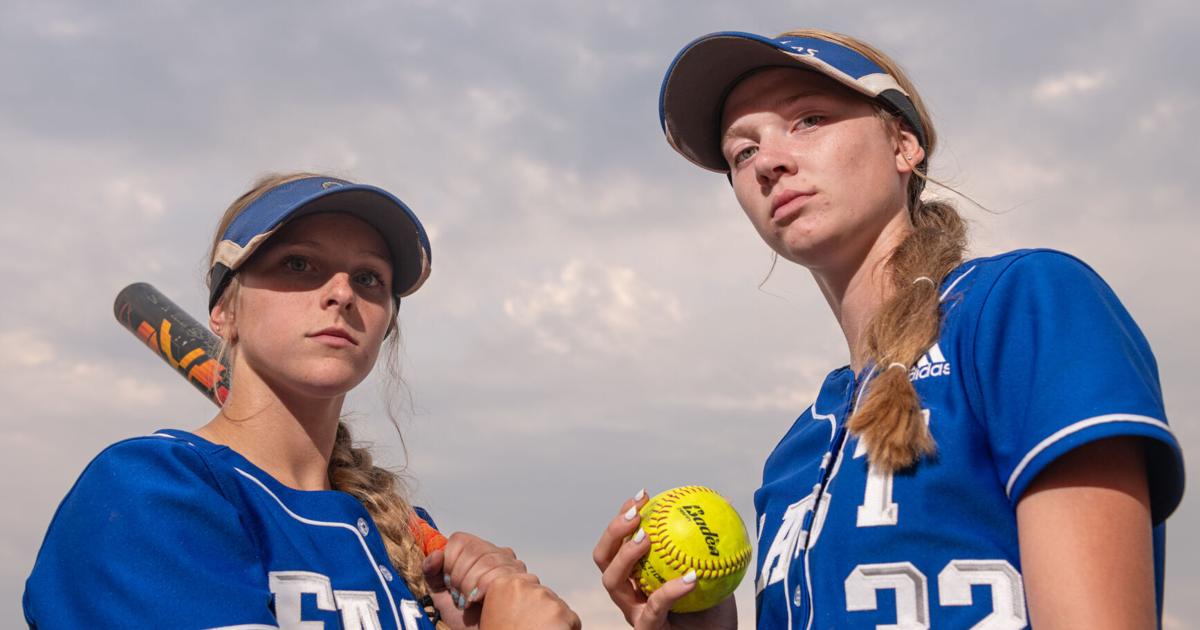Softball Last Ride Lincoln East softball duo with same name enjoying the ride