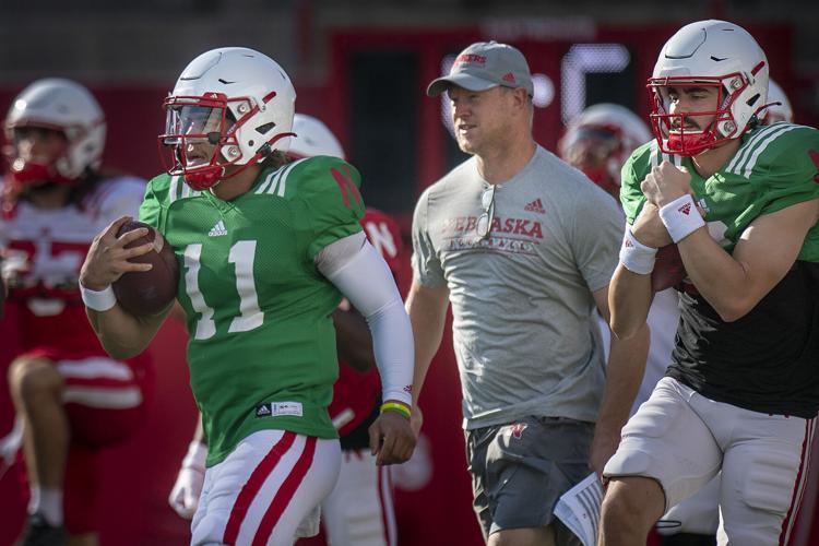 Nebraska football practice, 8.10