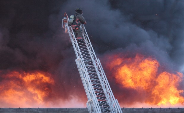 Adult novelty store burns in downtown Lincoln