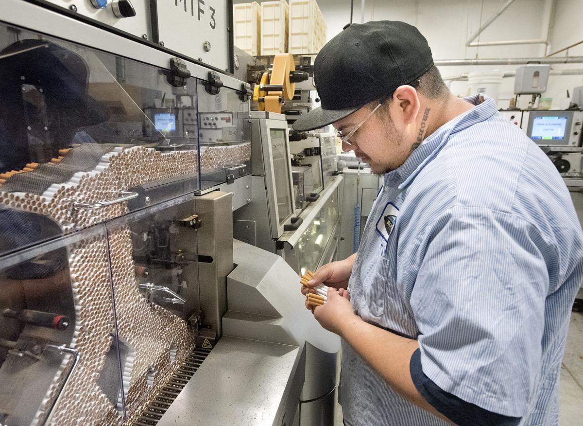 Smokes machine Winnebago factory makes a billion cigarettes a year