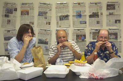 Jeff Korbelik eating
