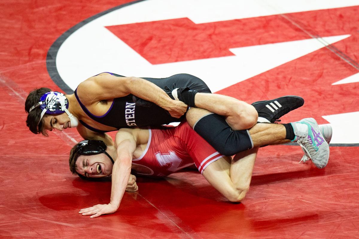NU wrestling pins two conference victories against Northwestern