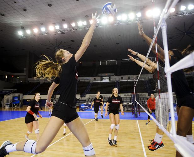 NCAA Regional Volleyball Practice