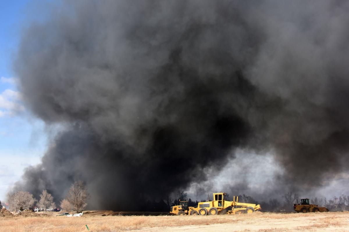 Windswept grass fire threatens city in southwest Nebraska Nebraska