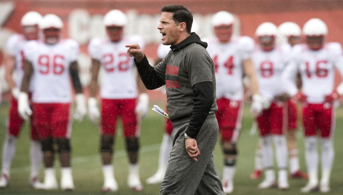 Huskers football practice, 4/1