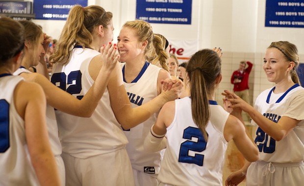 class c 2 st cecilia hershey win early games nebraska girls state basketball championships journalstar com st cecilia hershey win early games