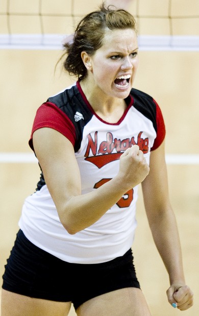 Nebraska vs. Iowa State volleyball, 4.6.13