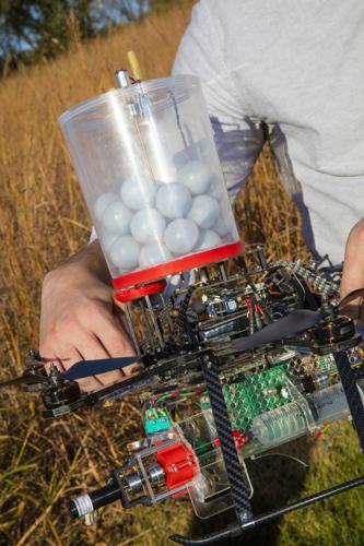 drone fire balls