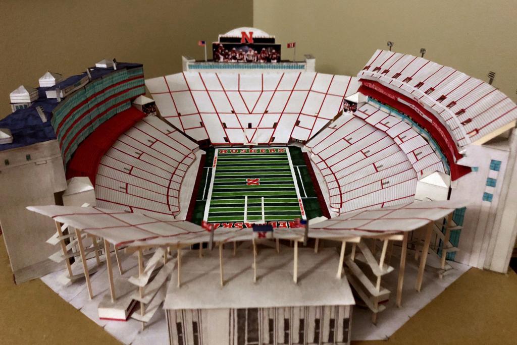 Cindy Lange Kubick Memorial Stadium Made Of Paper By A Night Owl Husker Fan Tired Of Tv Local Journalstar Com