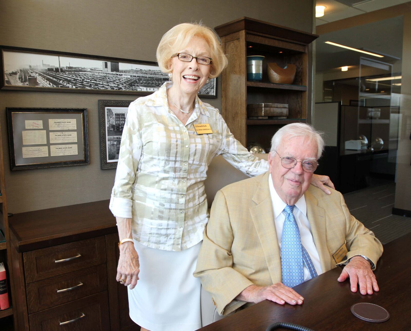 Pinnacle Bank chairman Roy Dinsdale drove the state visiting companys branches
