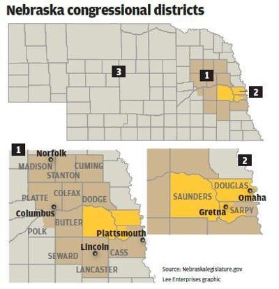 Nebraska congressional districts map
