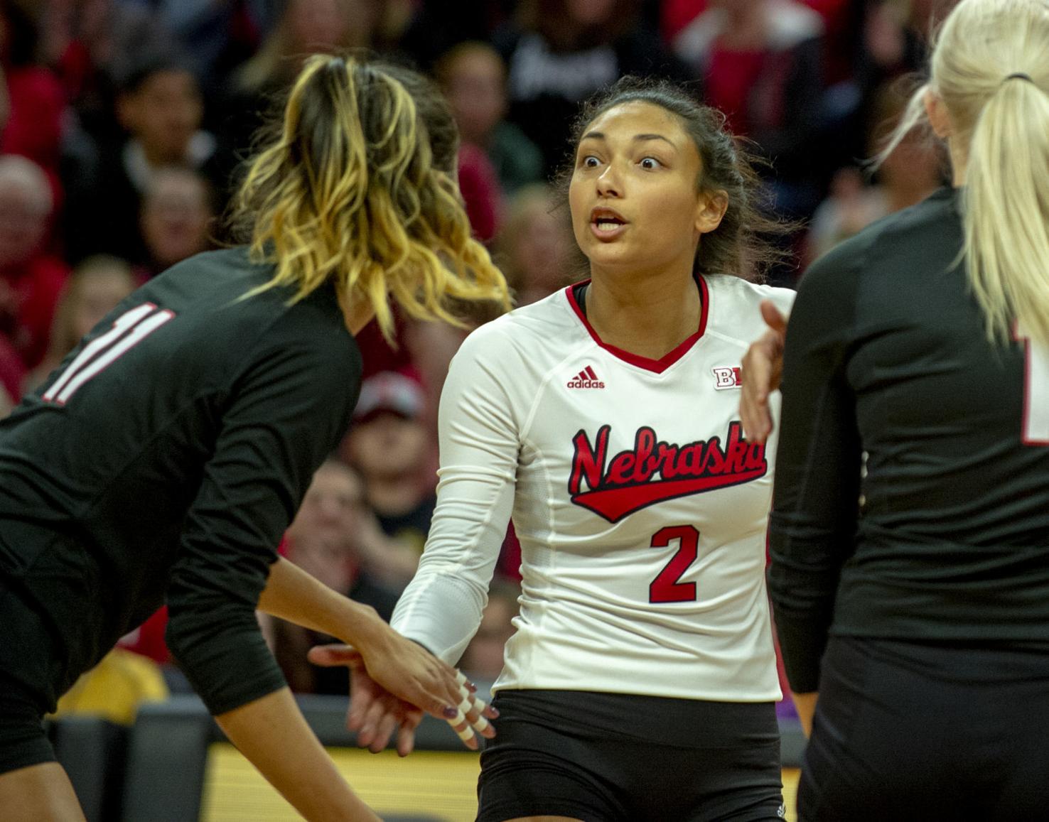 Photos No 8 Huskers Get Out To Fast Start Sweep Rutgers