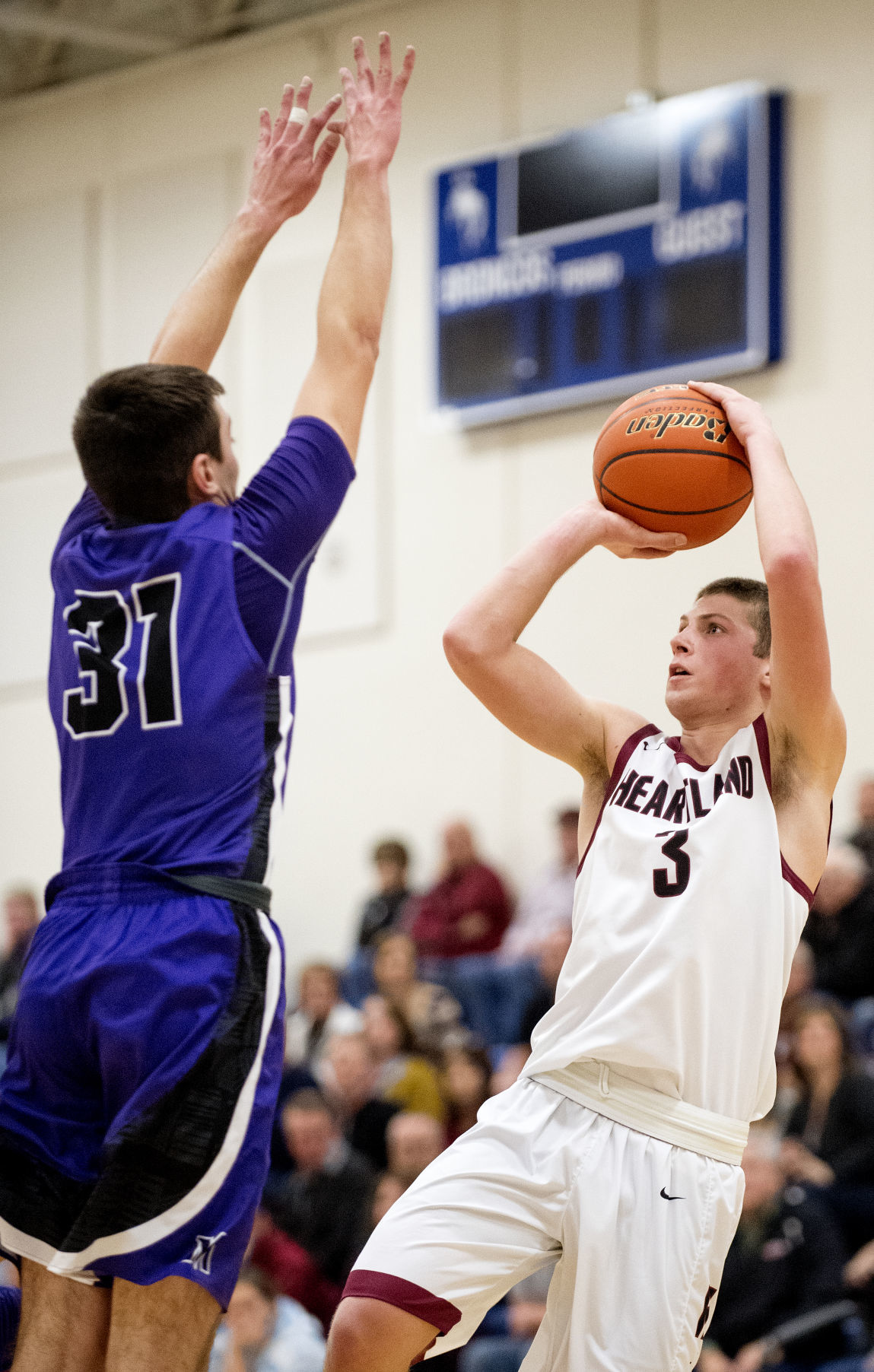 Milford vs. Centennial, SNC boys hoops, 2/1/18