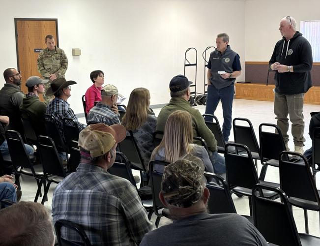 Gov. Pillen, Adjutant General Strong Tour Cottonwood Fire and Visit Brady Community