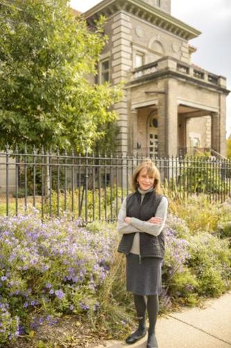 Ann Ferguson outside Ferguson House