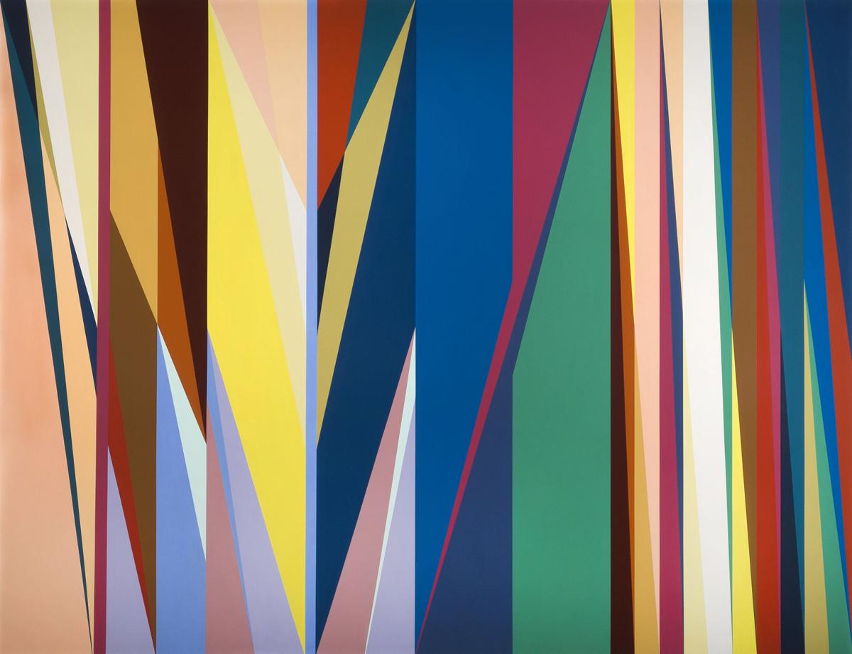 Sheldon S Nonobjectives Showcases Large Colorful Abstract Sheldon S Nonobjectives Showcases Large Colorful Abstract Paintings