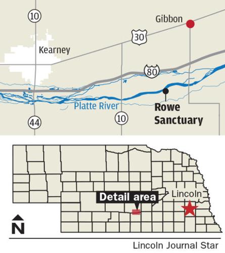 Rowe Sanctuary map