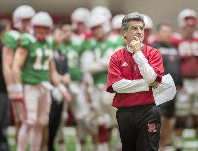 Nebraska football practice, 4/3