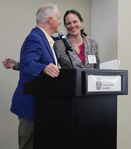 Dr. Mike Wortman honors Dr. Brady Beecham