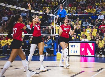 Nebraska Michigan Volleyball