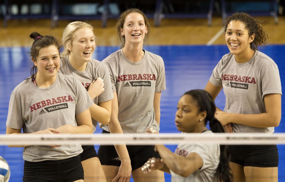 Photos Huskers open NCAA volleyball practice in Lexington Volleyball
