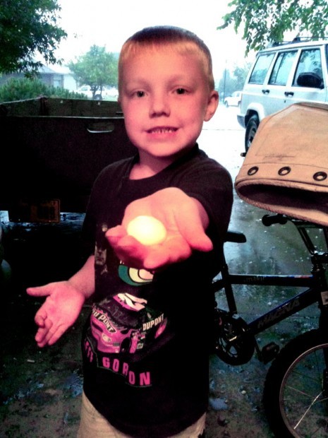 Large hail stones