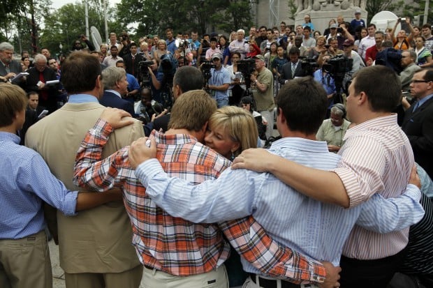 The entire Roger Clemens family, Koby, Kacy,Roger, Debbie, Kody and News  Photo - Getty Images