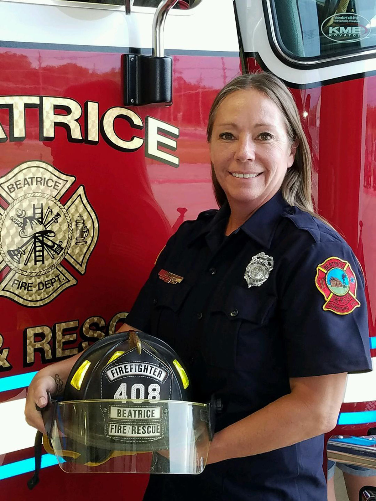 Beatrice s first and only female firefighter retires