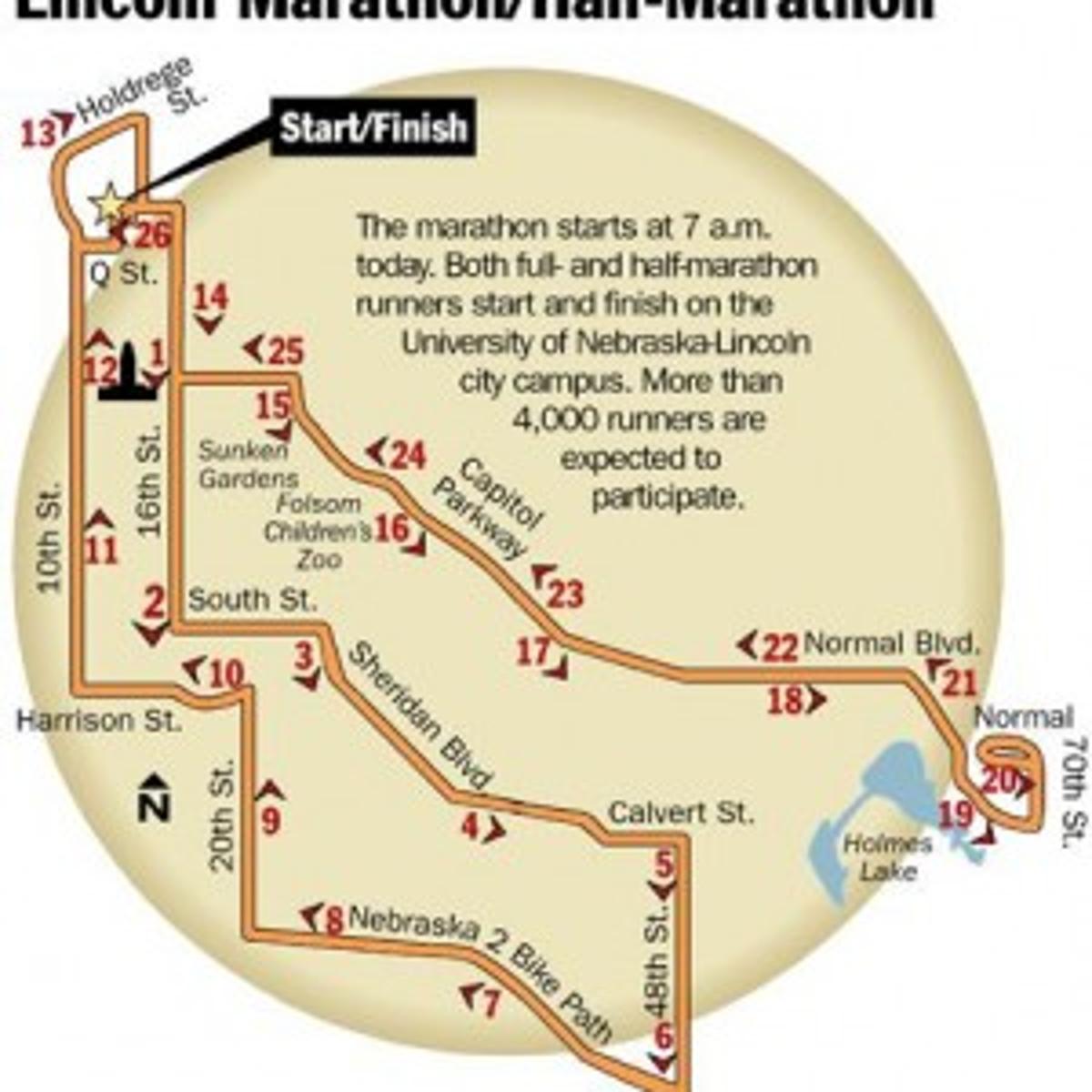 Lincoln Marathon Half Marathon Map Local Journalstar Com Lincoln Marathon Map 2022