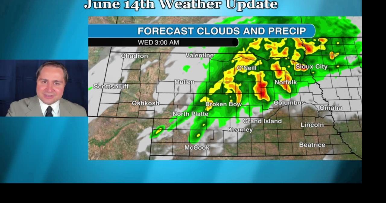 Tuesday, June 14 weather update for Nebraska