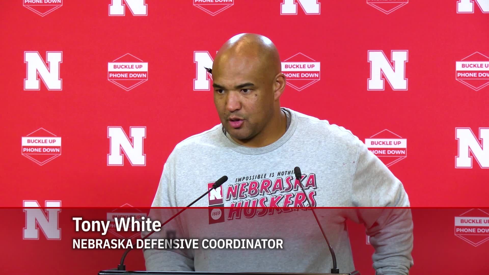 Nebraska DC Tony White's Full News Conference, Nov. 14