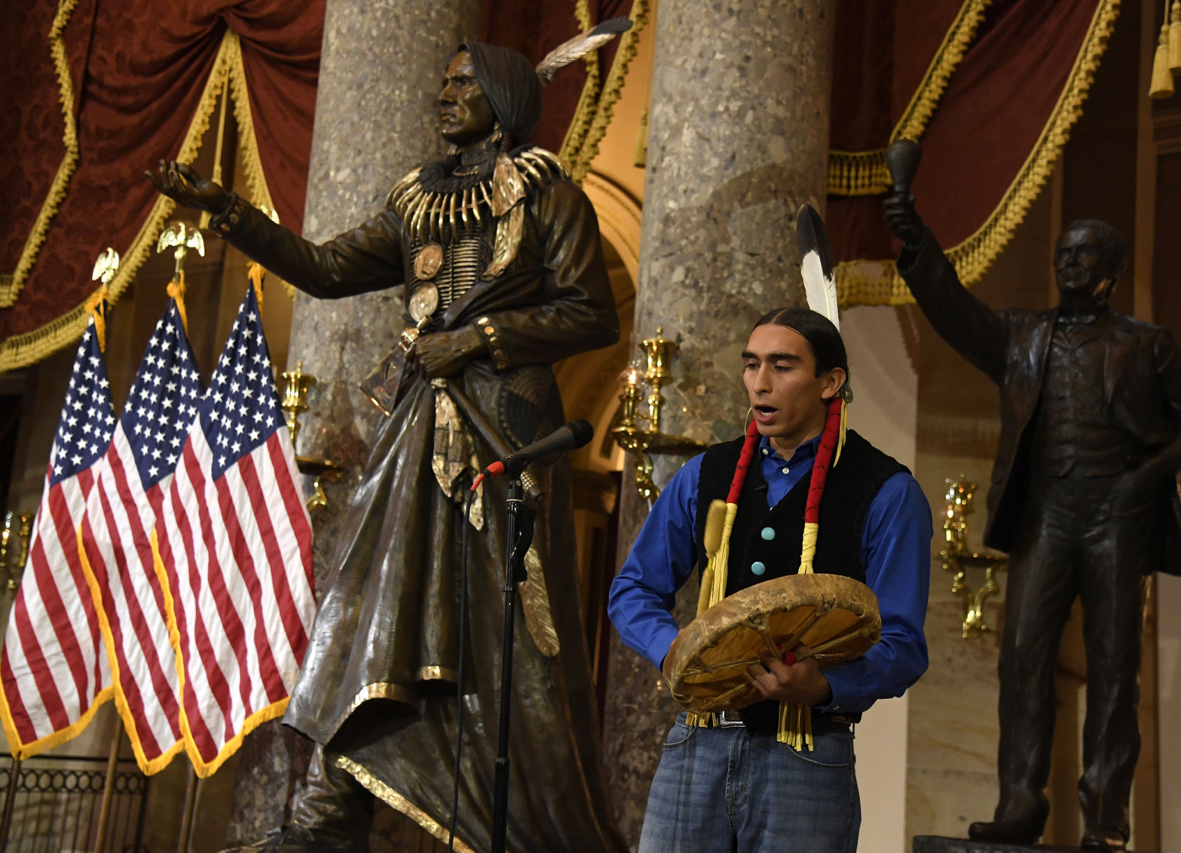 Chief Standing Bear takes his place in U.S. Capitol, Sept. 18, 2019