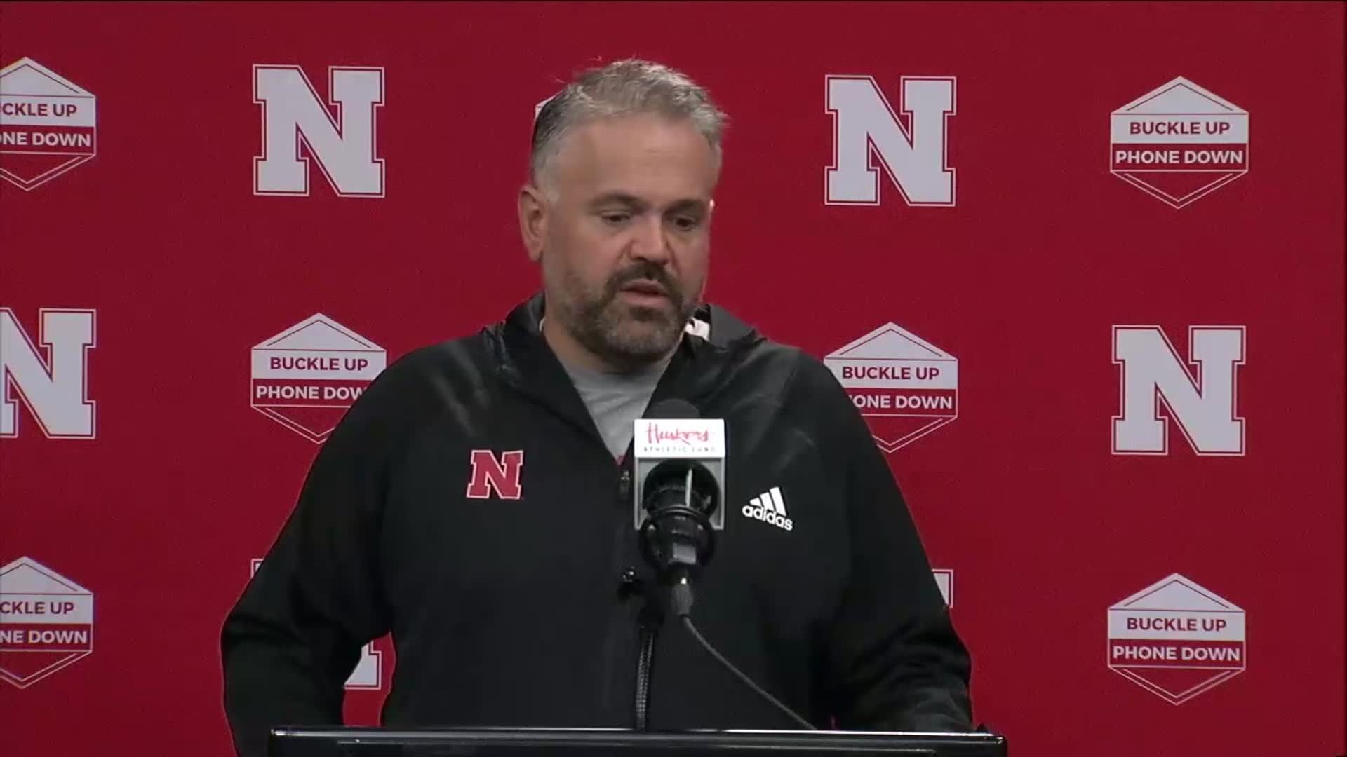 Nebraska Coach Matt Rhule Previews Michigan, Sept. 25