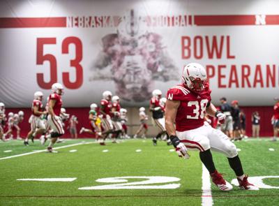 NU football practice, 8.7