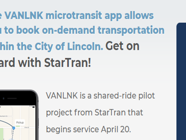 5 Per Trip Anywhere In Lincoln City S On Demand Van Service Pilot Launches Next Week Local Government Journalstar Com